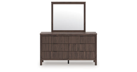 Pamytta Brown Dresser and Mirror from Ashley - Luna Furniture
