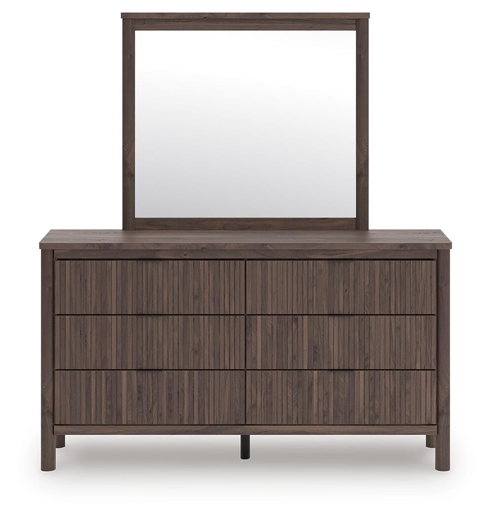 Pamytta Queen Panel Bed, Dresser, Mirror and Nightstand from Ashley - Luna Furniture