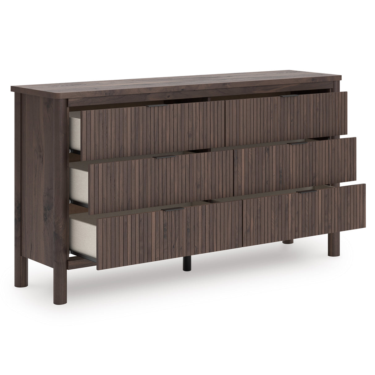 Pamytta Brown Upholstered Youth Panel Platform Bedroom Set from Ashley - Luna Furniture