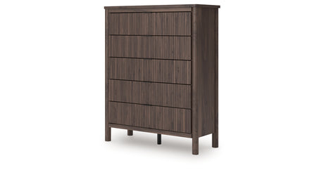 Pamytta Brown Wide Chest of Drawers from Ashley - Luna Furniture