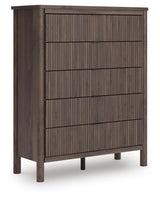 Pamytta Brown Twin Panel Bed with Mirrored Dresser, Chest and Nightstand from Ashley - Luna Furniture