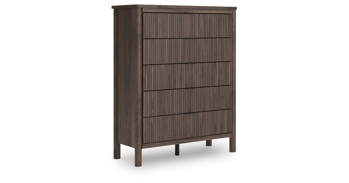 Pamytta Brown Wide Chest of Drawers from Ashley Furniture - Luna Furniture