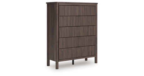 Pamytta Brown Wide Chest of Drawers from Ashley - Luna Furniture