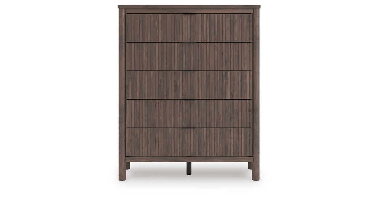Pamytta Brown Wide Chest of Drawers from Ashley Furniture - Luna Furniture