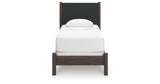 Pamytta Brown Twin Upholstered Panel Bed from Ashley Furniture - Luna Furniture