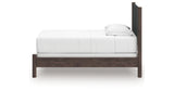 Pamytta Brown Twin Upholstered Panel Bed from Ashley Furniture - Luna Furniture