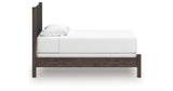 Pamytta Brown Twin Upholstered Panel Bed from Ashley Furniture - Luna Furniture