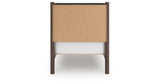 Pamytta Brown Twin Upholstered Panel Platform Bed from Ashley - Luna Furniture