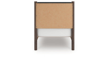 Pamytta Brown Twin Upholstered Panel Platform Bed from Ashley - Luna Furniture