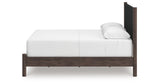 Pamytta Brown Queen Upholstered Panel Bed from Ashley - Luna Furniture