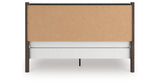 Pamytta Brown King Upholstered Panel Bed from Ashley Furniture - Luna Furniture