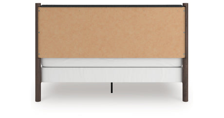 Pamytta Brown King Upholstered Panel Bed from Ashley Furniture - Luna Furniture