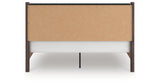 Pamytta Brown King Upholstered Panel Platform Bed from Ashley Furniture - Luna Furniture