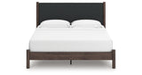 Pamytta Brown King Upholstered Panel Platform Bed from Ashley Furniture - Luna Furniture