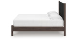 Pamytta Brown King Upholstered Panel Platform Bed from Ashley Furniture - Luna Furniture