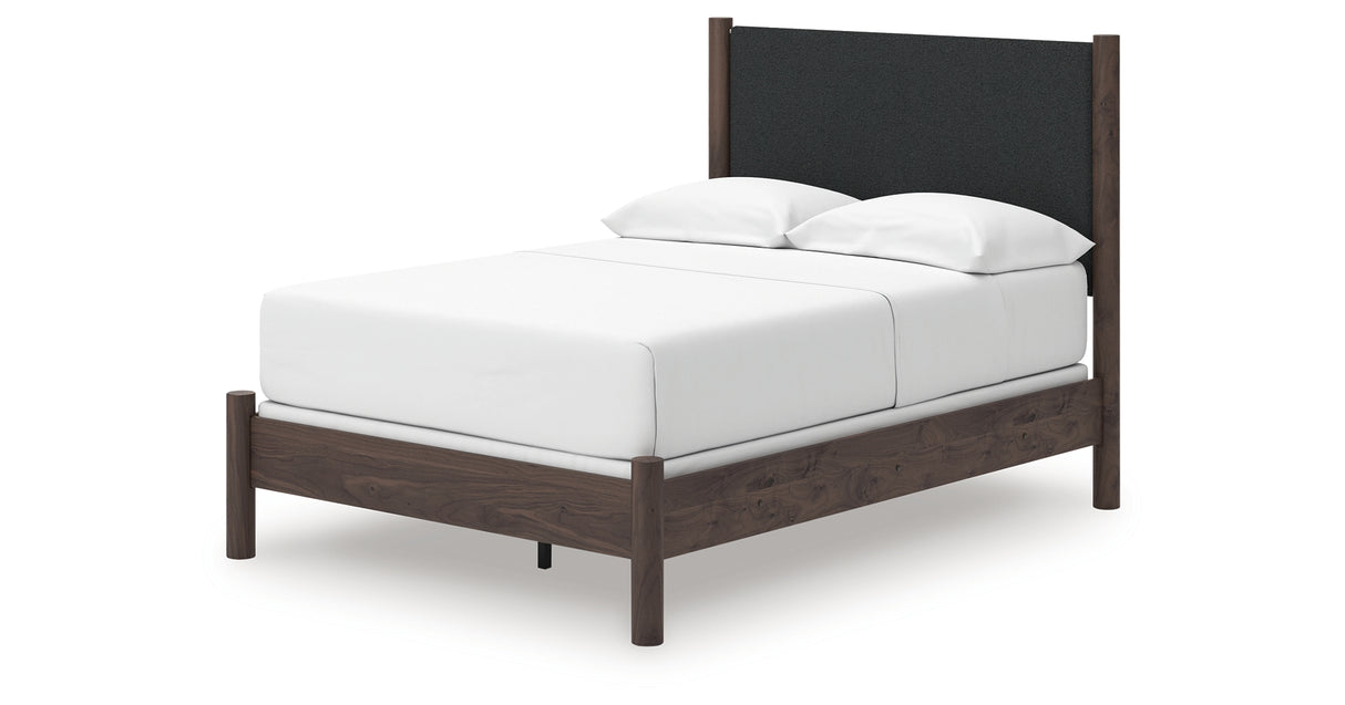 Pamytta Brown Full Upholstered Panel Bed from Ashley - Luna Furniture