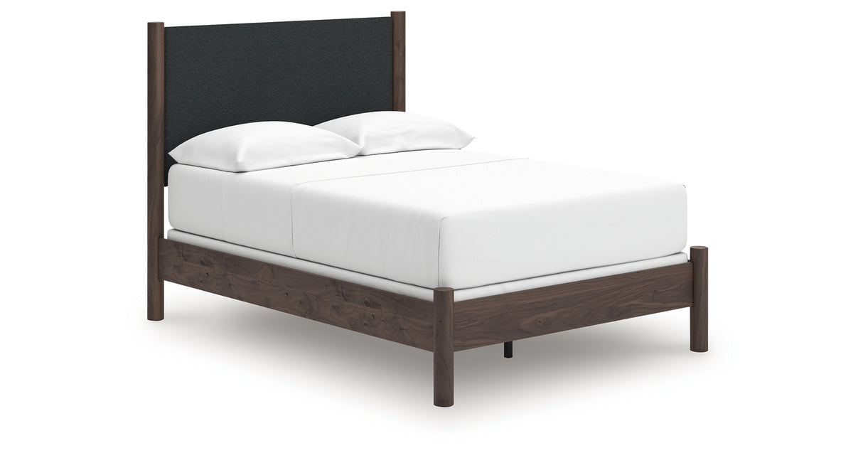 Pamytta Brown Full Upholstered Panel Bed from Ashley - Luna Furniture