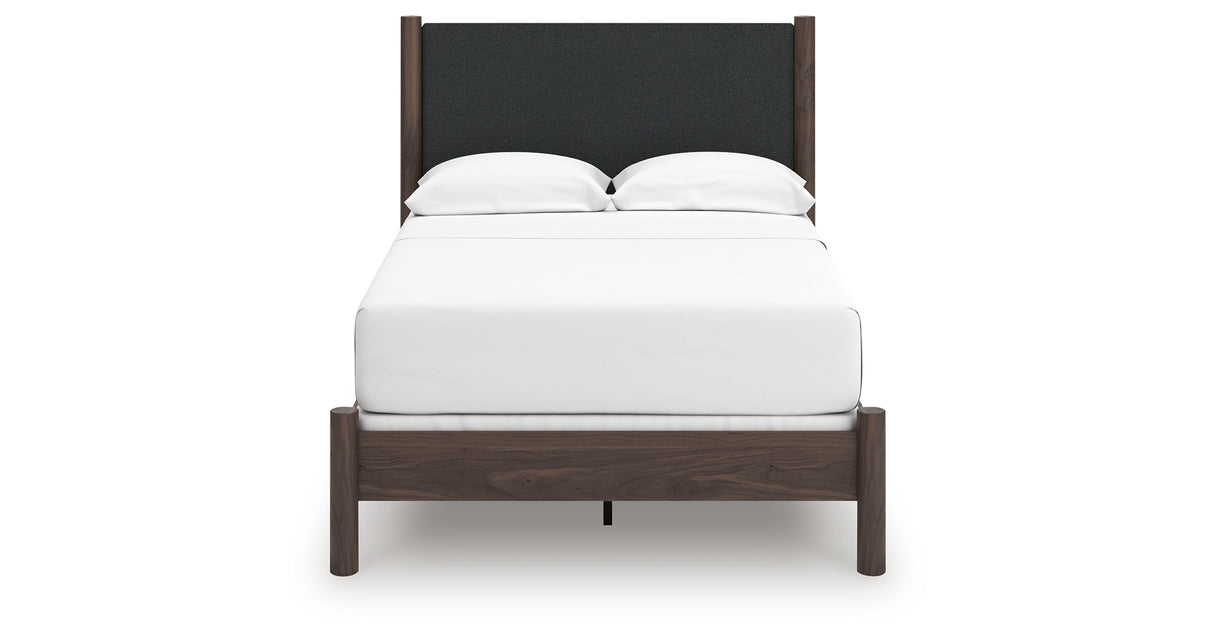 Pamytta Brown Full Upholstered Panel Bed from Ashley - Luna Furniture