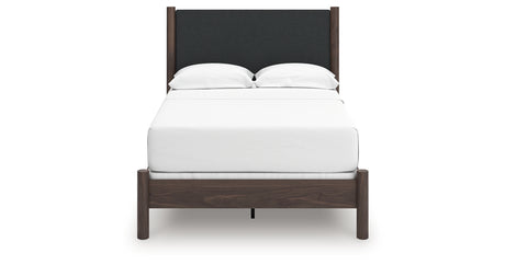 Pamytta Brown Full Upholstered Panel Bed from Ashley Furniture - Luna Furniture