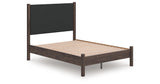 Pamytta Brown Full Upholstered Panel Platform Bed from Ashley Furniture - Luna Furniture