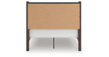 Pamytta Brown Full Upholstered Panel Platform Bed from Ashley Furniture - Luna Furniture