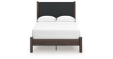 Pamytta Brown Full Upholstered Panel Platform Bed from Ashley Furniture - Luna Furniture