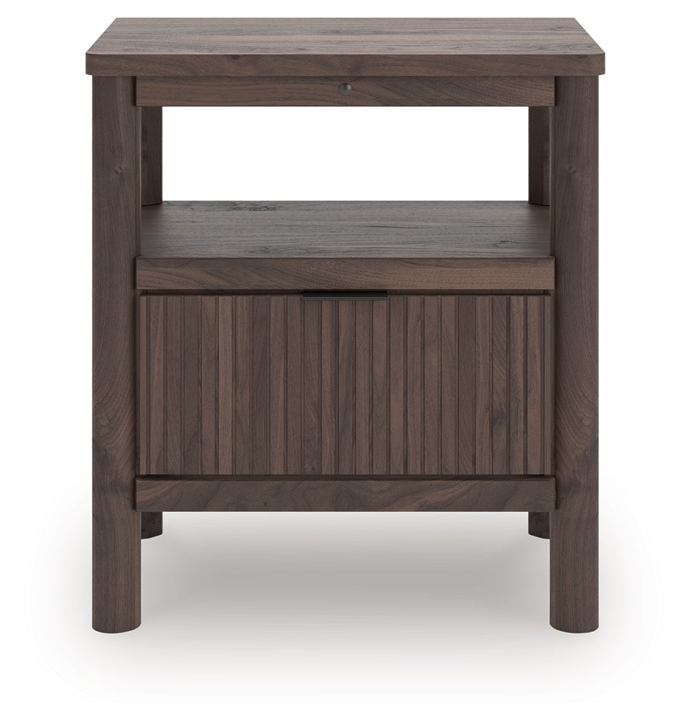 Pamytta Brown Nightstand from Ashley Furniture - Luna Furniture