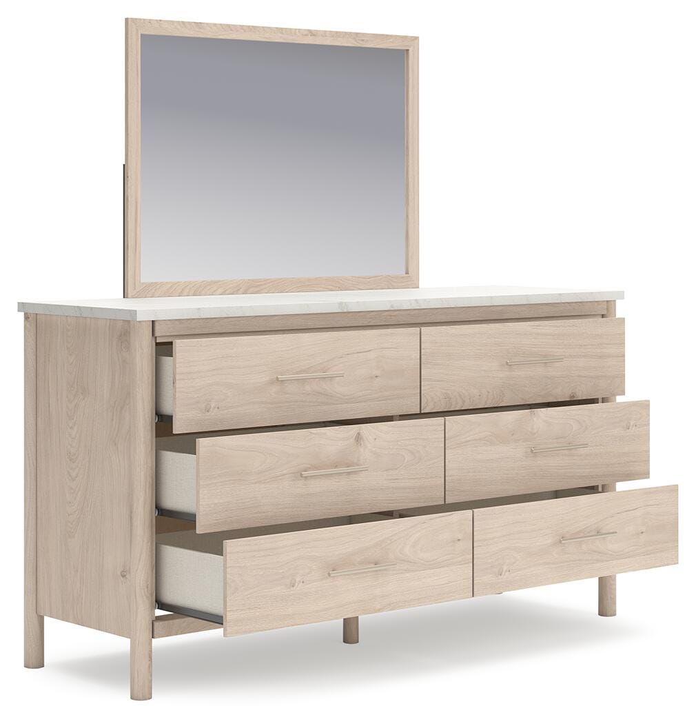 Cadmori Two-tone Dresser and Mirror from Ashley - Luna Furniture