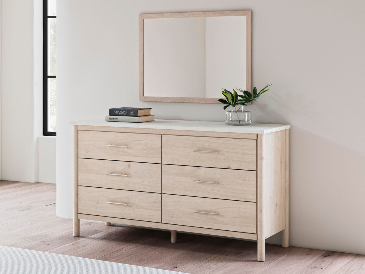 Cadmori Two-tone Dresser and Mirror from Ashley - Luna Furniture