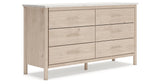 Cadmori Queen Upholstered Panel Bed with Dresser and 2 Nightstands in Two-tone from Ashley - Luna Furniture