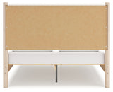 Cadmori Tan/Beige Upholstered Platform Bedroom Set from Ashley - Luna Furniture