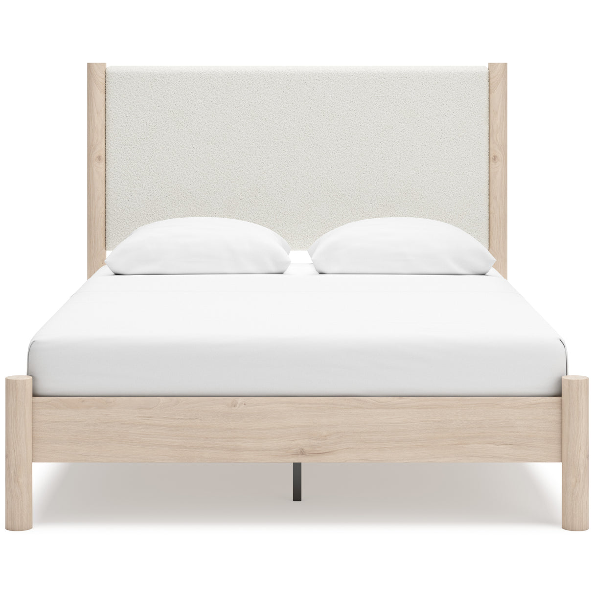 Cadmori Tan/Beige Upholstered Platform Bedroom Set from Ashley - Luna Furniture