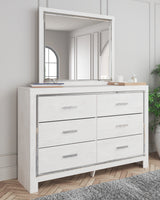 Altyra White Twin Panel Bed, Dresser, Mirror and Nightstand from Ashley - Luna Furniture