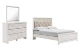 Altyra White Upholstered LED Panel Bedroom Set from Ashley - Luna Furniture