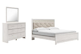 Altyra White Upholstered LED Panel Bedroom Set from Ashley - Luna Furniture
