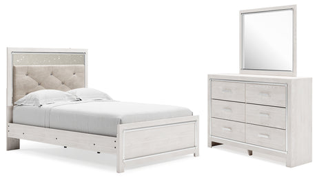 Altyra White Upholstered LED Youth Panel Bedroom Set from Ashley - Luna Furniture