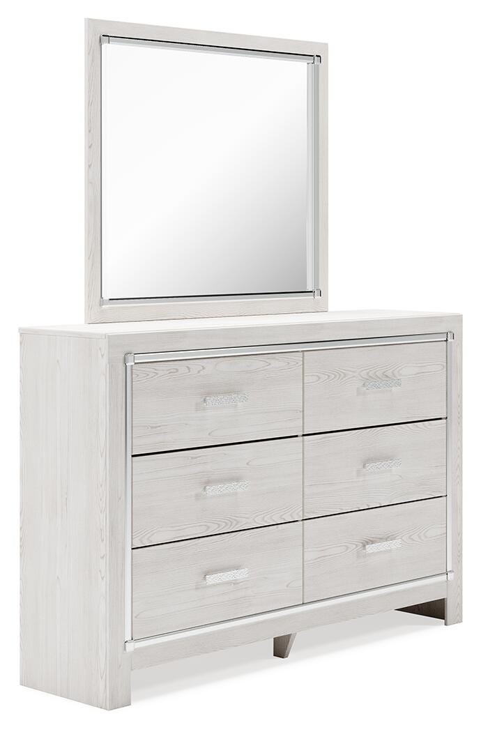Altyra White Queen Storage Bed, Dresser, Mirror, Chest and Nightstand from Ashley - Luna Furniture