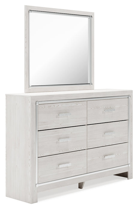 Altyra White Queen Storage Bed, Dresser, Mirror, Chest and Nightstand from Ashley Furniture - Luna Furniture