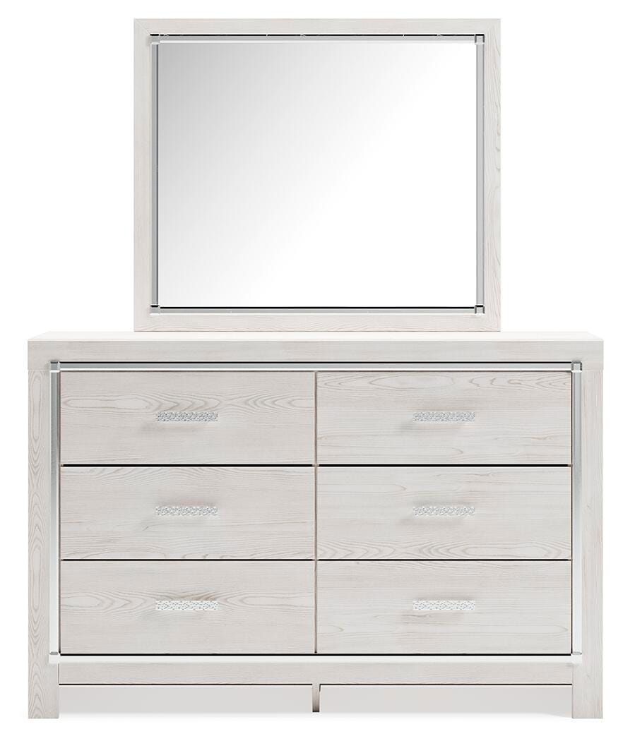 Altyra White Queen Storage Bed, Dresser, Mirror, Chest and Nightstand from Ashley - Luna Furniture