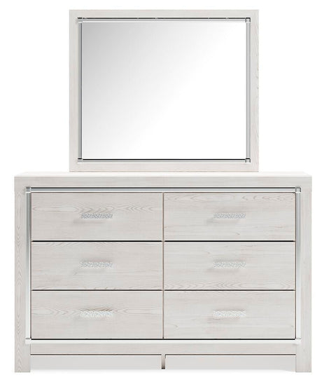 Altyra White Queen Storage Bed, Dresser, Mirror, Chest and Nightstand from Ashley Furniture - Luna Furniture