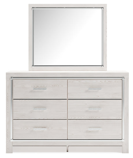 Altyra White Queen Storage Bed, Dresser, Mirror, Chest and Nightstand from Ashley Furniture - Luna Furniture