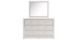 Altyra White Dresser and Mirror from Ashley Furniture - Luna Furniture