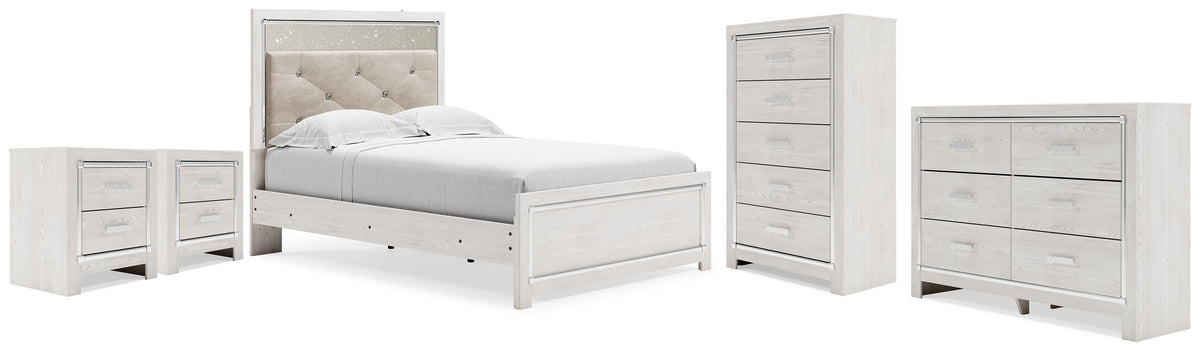 Altyra Full Panel Bed, Dresser, Chest and 2 Nightstands from Ashley - Luna Furniture