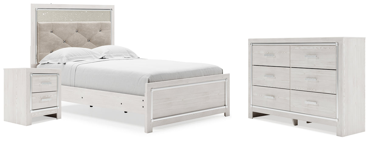 Altyra White Upholstered LED Youth Panel Bedroom Set from Ashley - Luna Furniture
