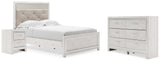 Altyra White Upholstered LED Youth Panel Bedroom Set from Ashley - Luna Furniture