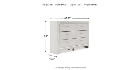 Altyra White Dresser from Ashley - Luna Furniture