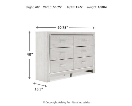 Altyra White Dresser from Ashley - Luna Furniture