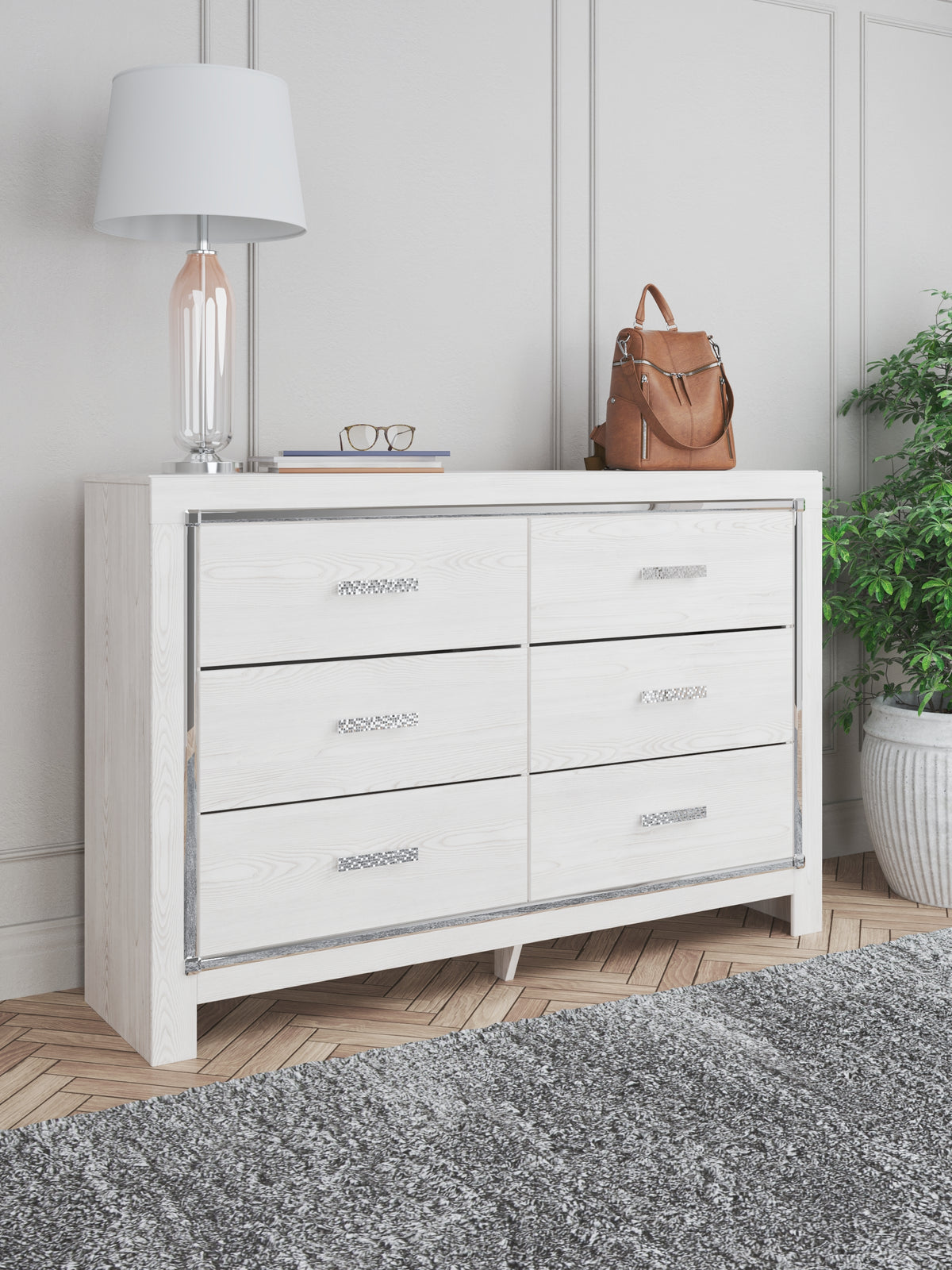 Altyra White King Storage Bed, Dresser and Nightstand from Ashley Furniture - Luna Furniture