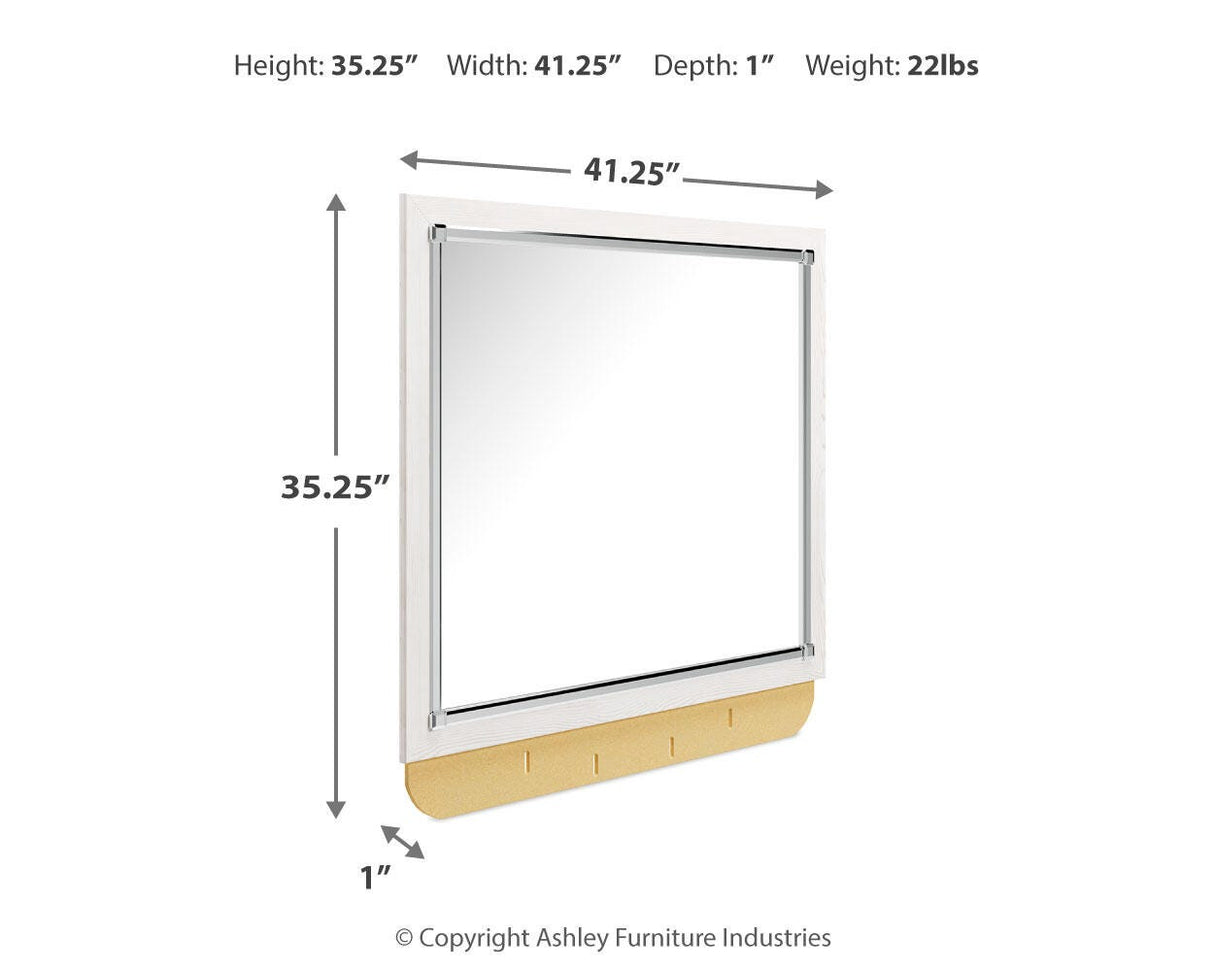 Altyra White Bedroom Mirror (Mirror Only) from Ashley - Luna Furniture