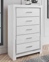 Altyra White Queen Storage Bed, Dresser, Mirror, Chest and Nightstand from Ashley - Luna Furniture